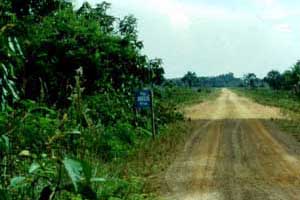 Strasse beim Rio Miua