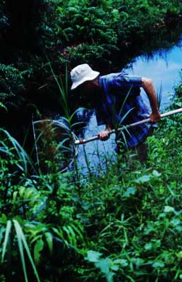 Rudi is fishing